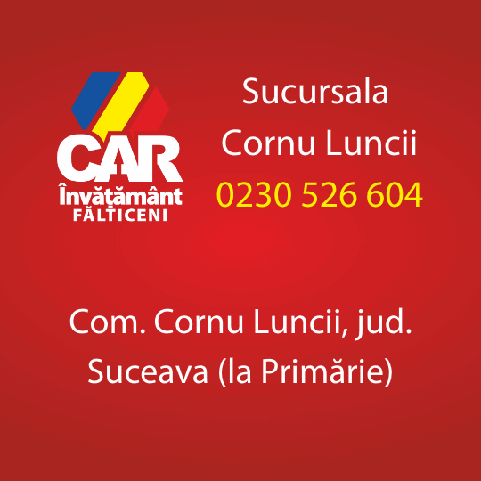 cornu luncii car invatamant falticeni